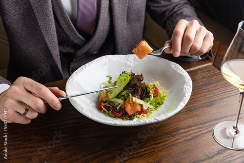 Fototapeta Naklejka Na Ścianę i Meble -  a delicious salad in a restaurant
