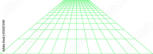 An abstract transparent 3d grid shape design element