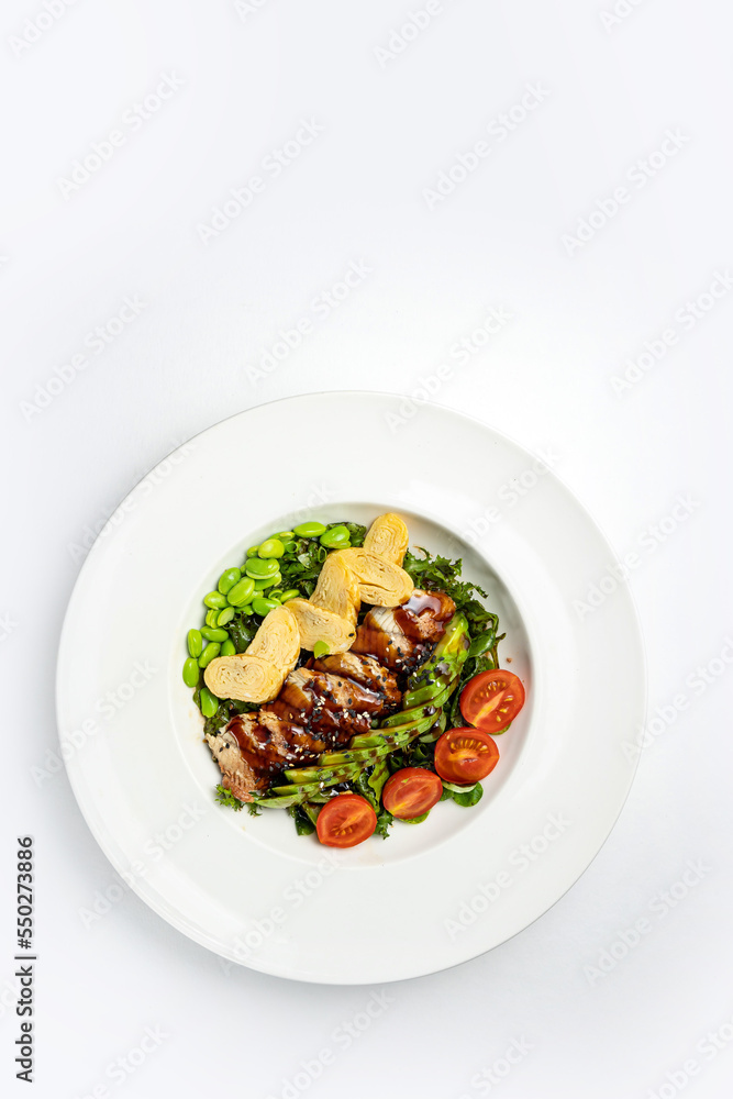 a delicious salad in a restaurant
a delicious salad in a restaurant