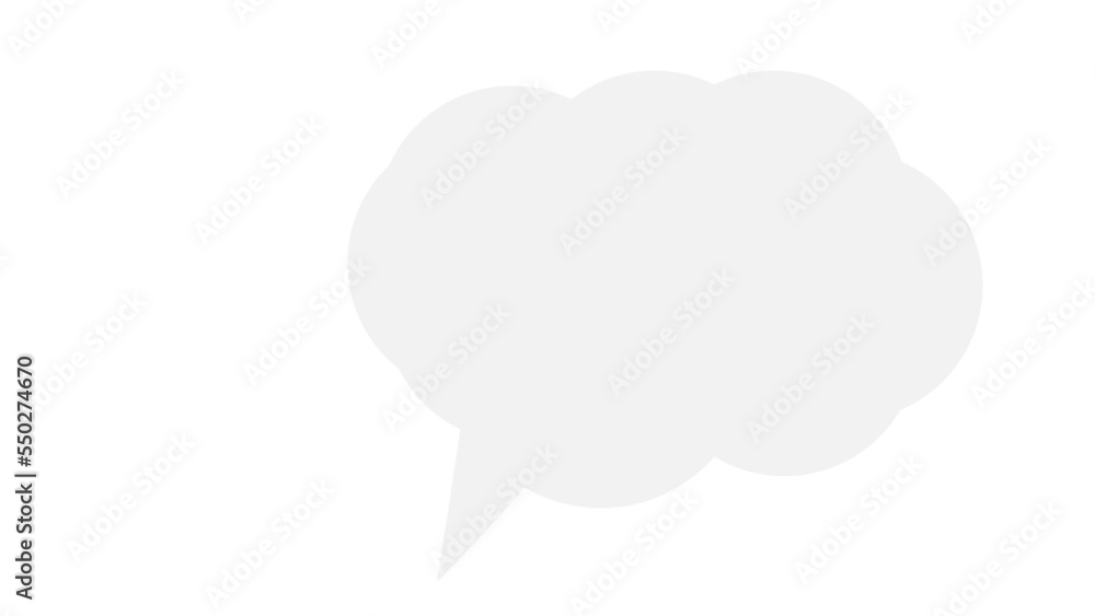 A transparent blank speech bubble design element. A transparent blank speech bubble design element.