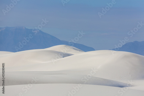 White sand dunes