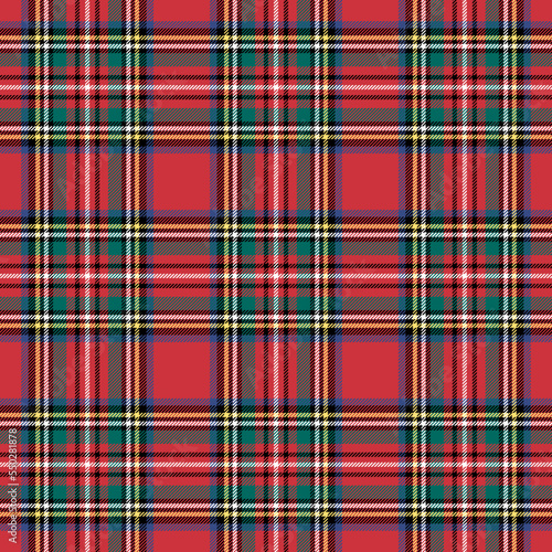royal stewart red and white plaid tartan pattern (ID: 550281878)