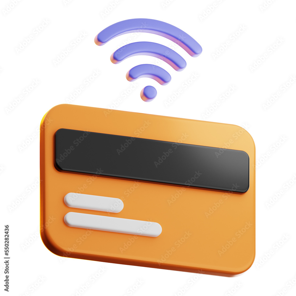 Premium online shopping credit card icon 3d rendering on isolated background Premium online shopping credit card icon 3d rendering on isolated background