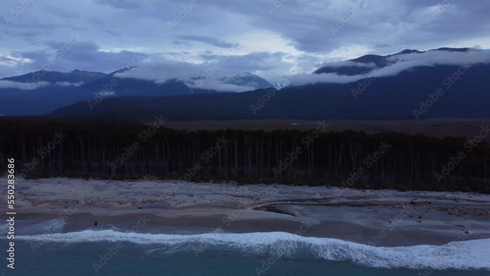 Drone around Bruce's Bay at Sunset Drone around Bruce's Bay at Sunset