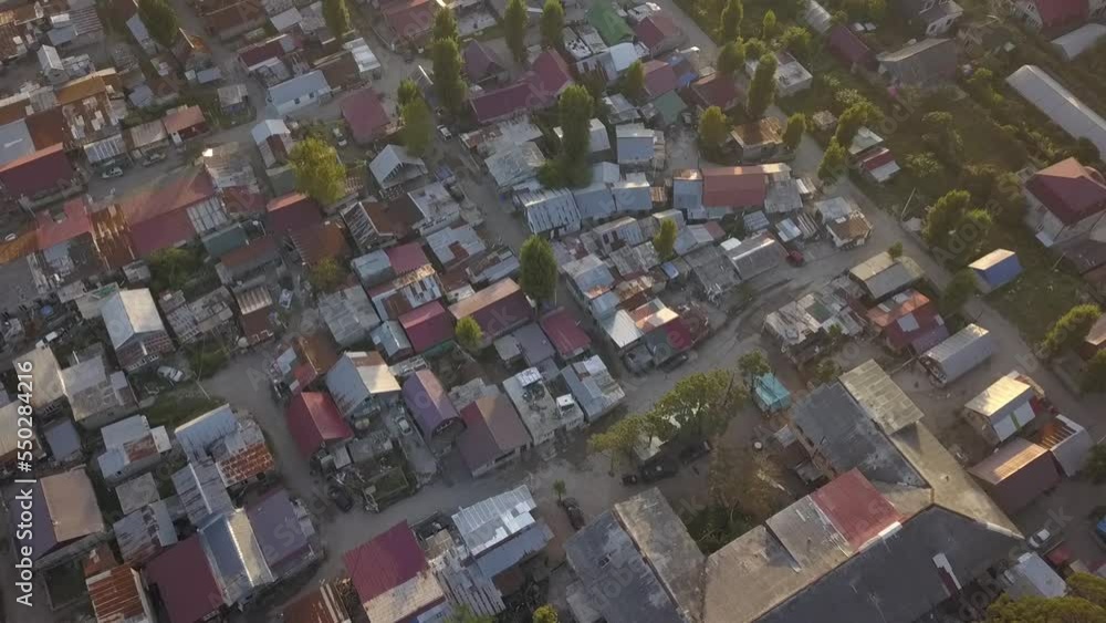 Dense settlement in small town Dense settlement in small town