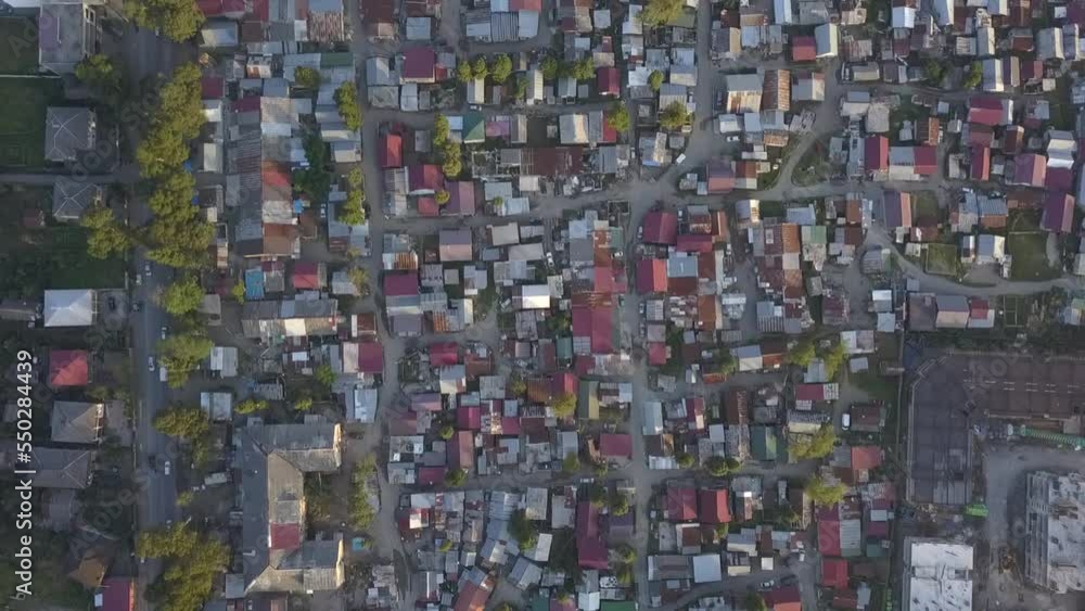 Dense settlement in small town Dense settlement in small town