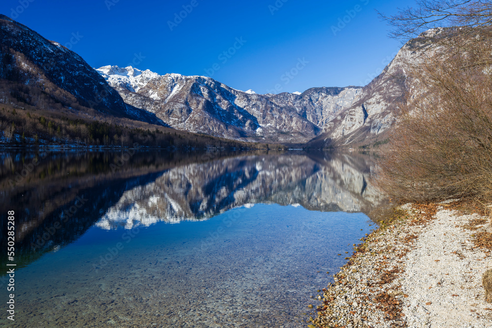 lake Bohinjsko, Triglav National Park, Slovenia lake Bohinjsko, Triglav National Park, Slovenia
