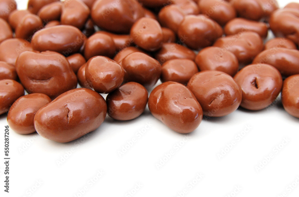 Chocolate candy on white background Chocolate candy on white background