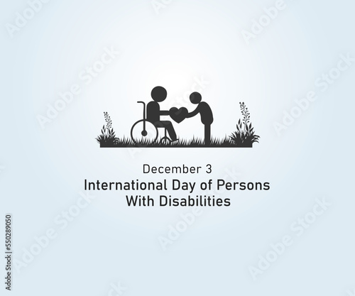 International Day of persons With Disabilities. 3rd December. International Day of Persons With Disabilities poster, banner. Vector illustration.
