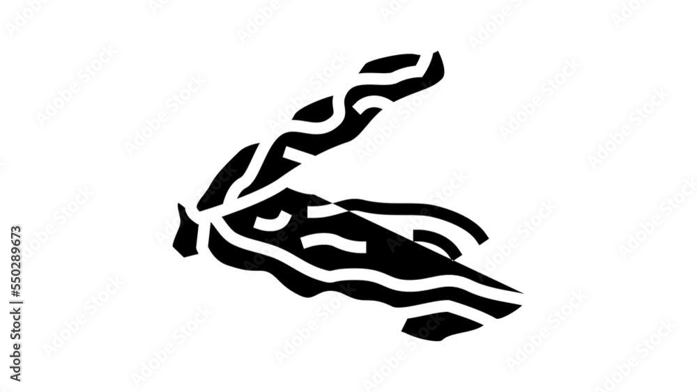 oyster opened shell glyph icon animation oyster opened shell glyph icon animation
