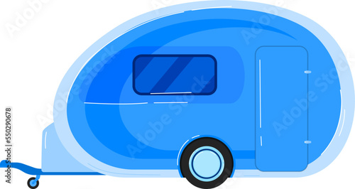 trailer transport transportation vector isolated on white, vehicle car on road, truck, cargo