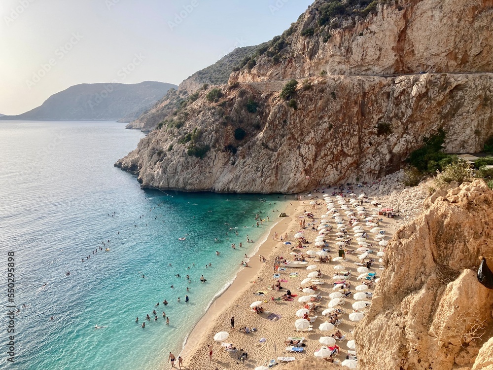 Obraz premium Kaputas Beach view in Kas in Turkey