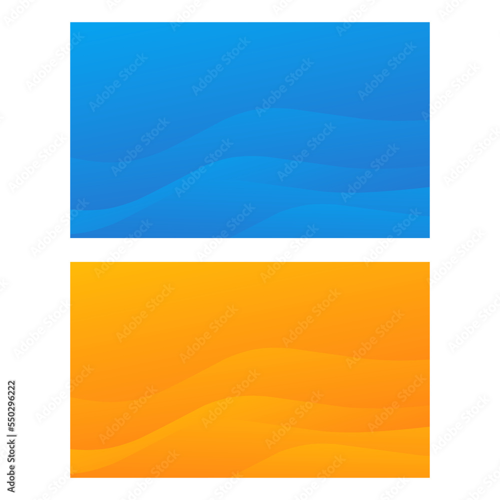 Obraz premium Set of Modern abstract wavy background for presentations, banners, posters, etc