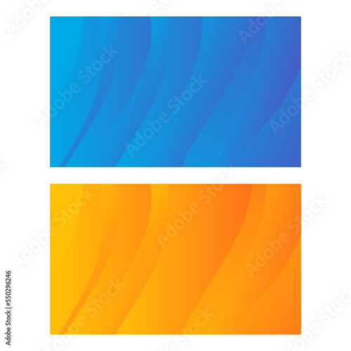 Set of Modern abstract wavy background for presentations, banners, posters, etc