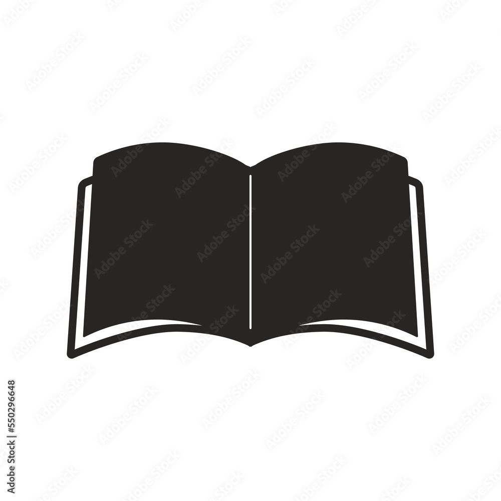 Simple book icon isolated. Simple book icon isolated.
