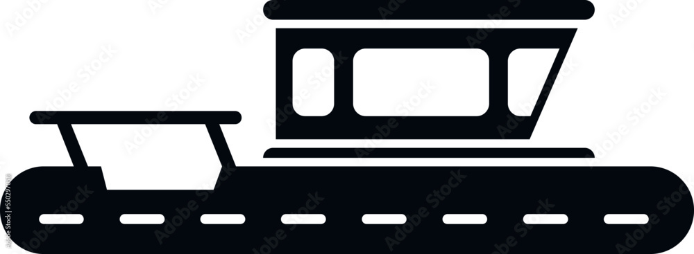 Search boat icon simple vector. Sea rescue. Sea flood