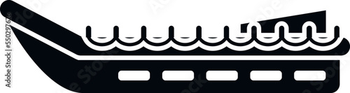 Disaster rescue boat icon simple vector. Life sea. Jacket power