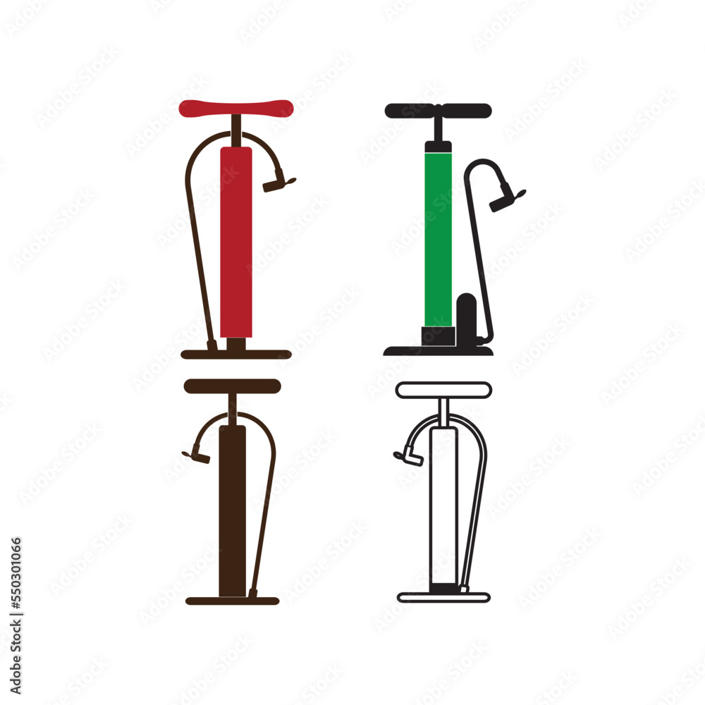 Bicycle and motorcycle air pump icon Bicycle and motorcycle air pump icon