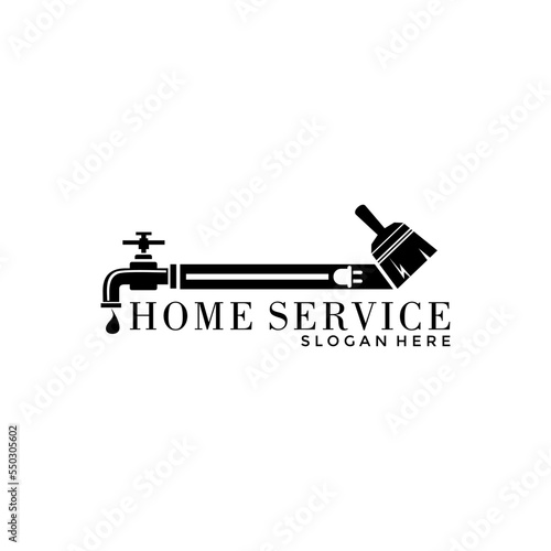 home service logo icon vector template