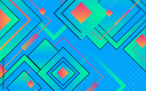 Modern colorful geometric shape background