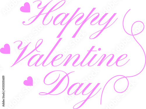 Happy Valentine Lettering Icon