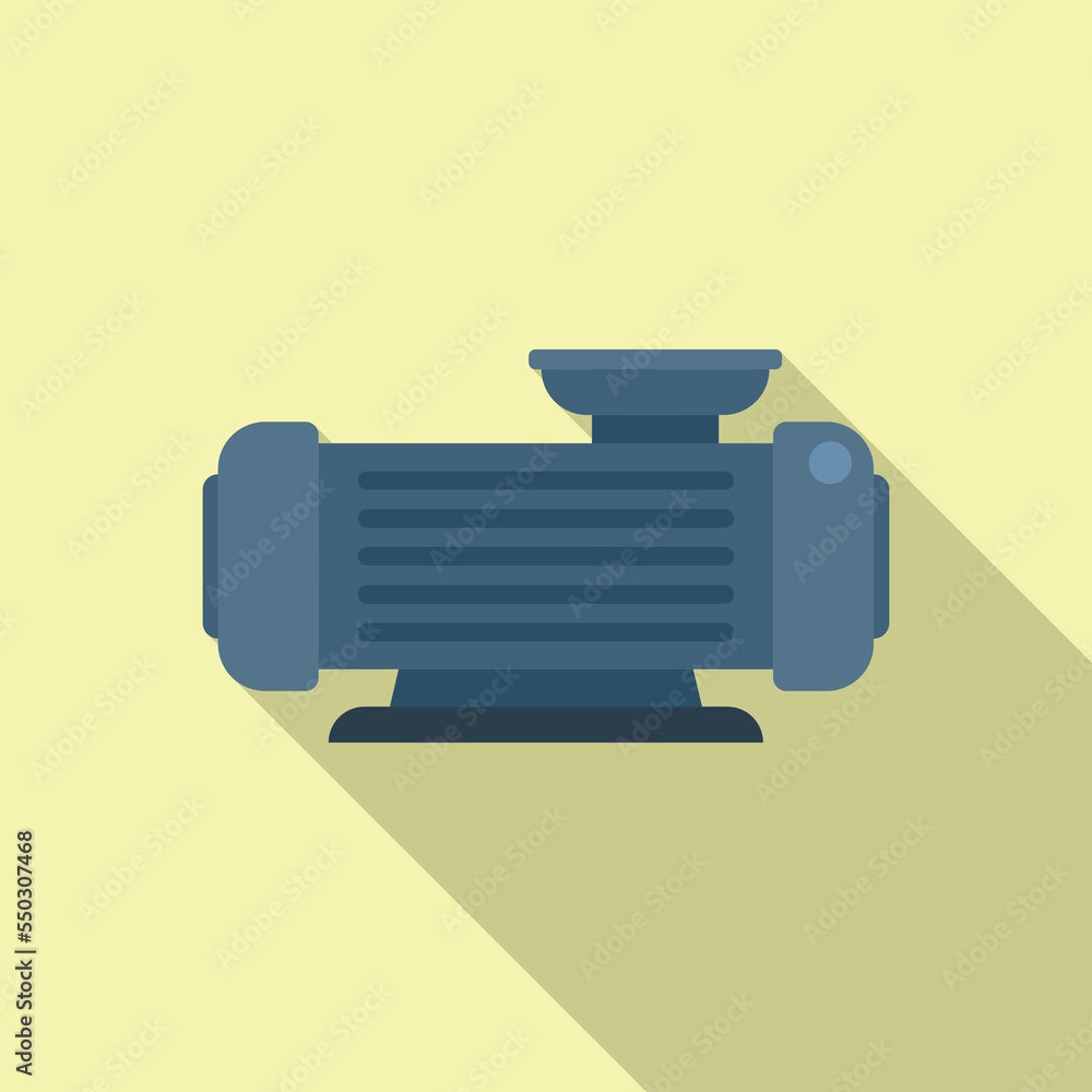 Motor compressor icon flat vector. Air machine. Tank pressure Motor compressor icon flat vector. Air machine. Tank pressure