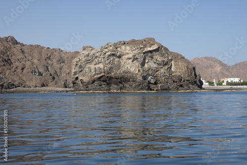 Rock in the Oman sea Reef