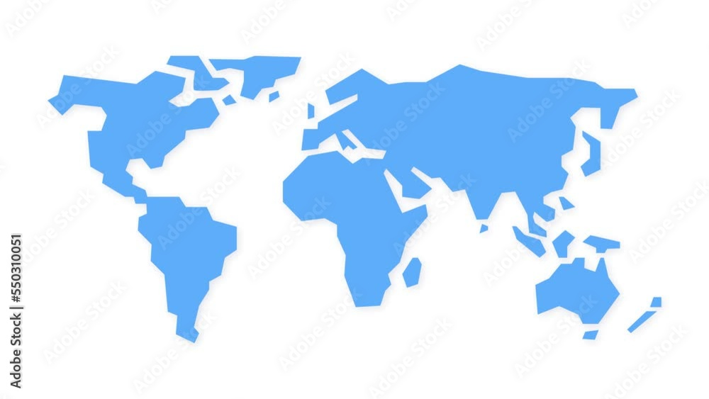 Airplane route. The plane hovered on the dotted line. travel around the world