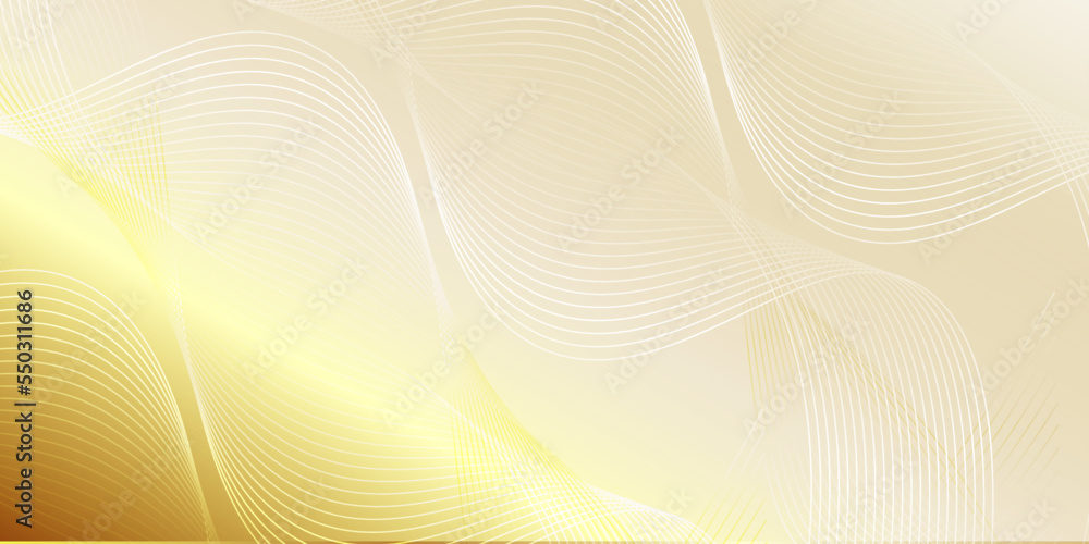 Naklejka premium gold abstract background Luxury modern abstract scene. golden lines sparkle with free space for paste promotional text. vector illustration for design.