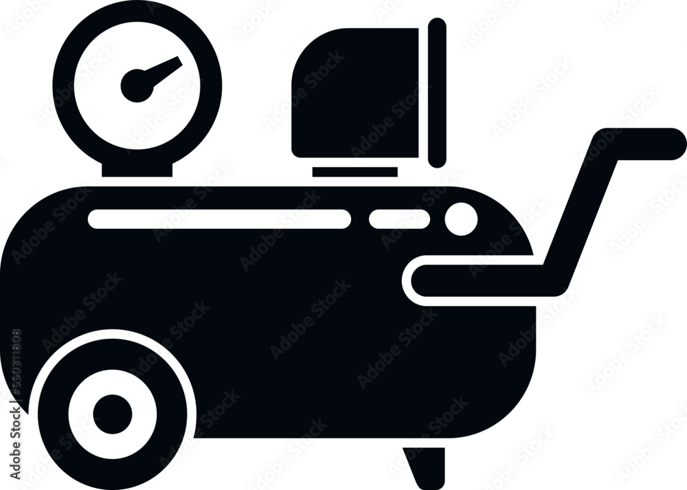 Tank compressor icon simple vector. Air machine. Pressure paint Tank compressor icon simple vector. Air machine. Pressure paint