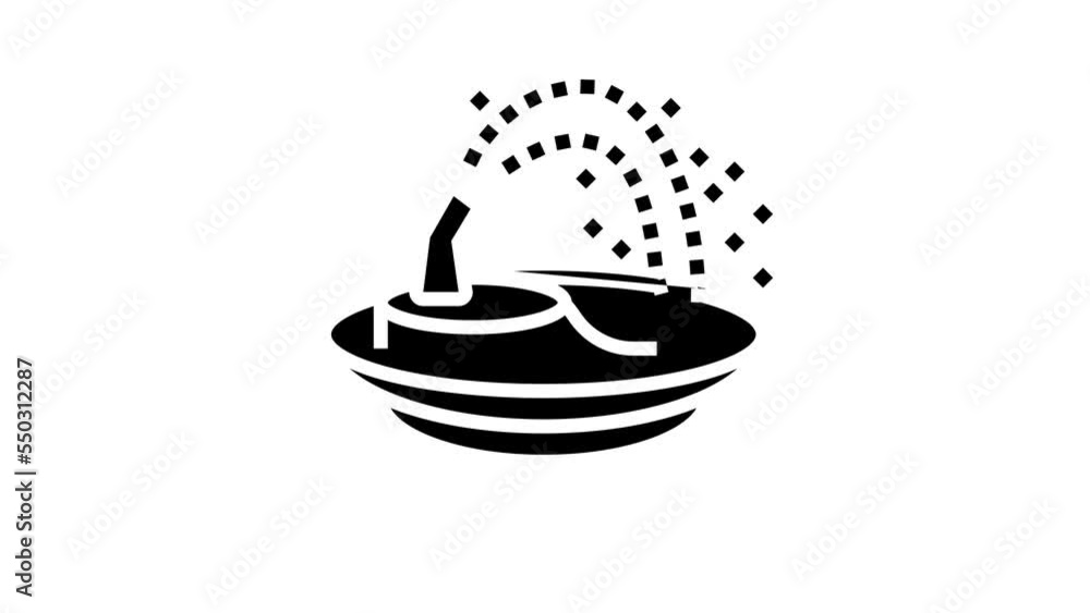drinking fountain line icon animation drinking fountain line icon animation
