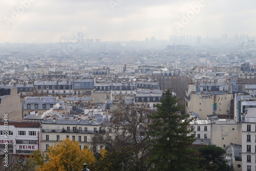 Panorama of Paris from Montpmartre hill © nastyakamysheva