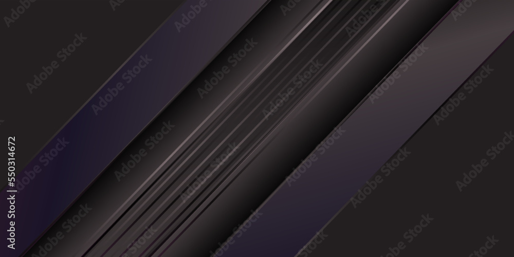 Fototapeta premium Black Background. Black abstract background geometry shine and layer element vector for presentation design