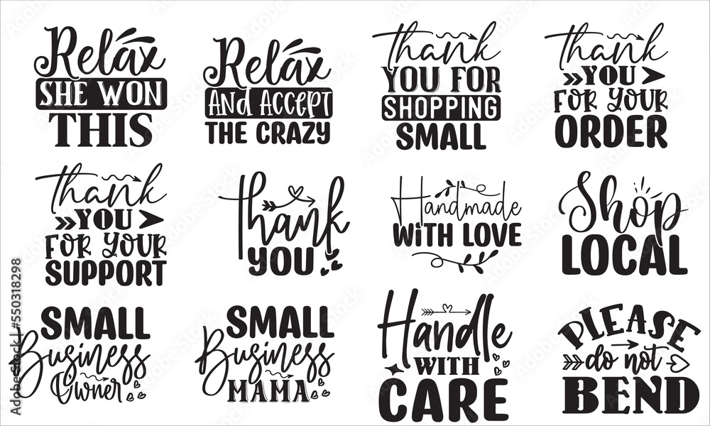 Fototapeta premium Small Business SVG Design Template