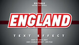 england editable text effect with modern and simple style, usable for logo or campaign title