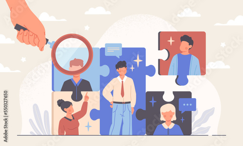 Talent management and find company employee