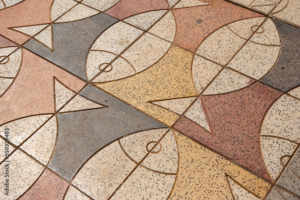 Mosaic with the image of fish