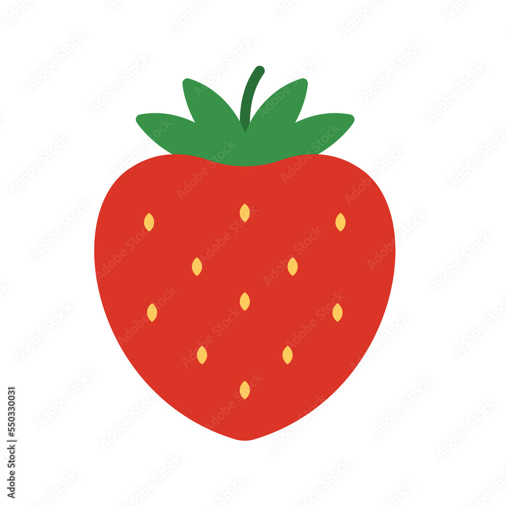 Strawberry fruit icon isolated on white background. Strawberry fruit icon isolated on white background.
