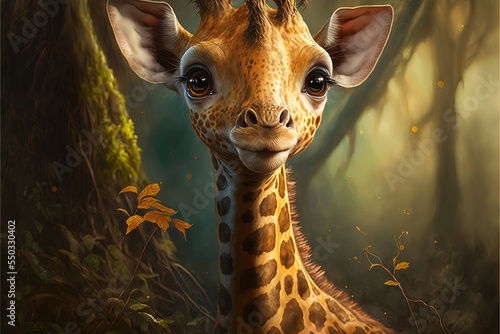 Cute Animal in 4k resolution, big eyes, baby animal