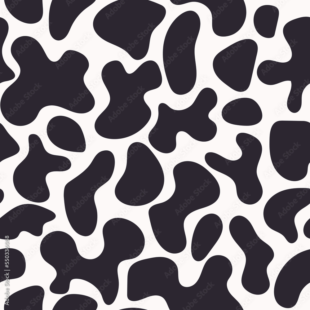 black and white seamless pattern with cow print black and white seamless pattern with cow print