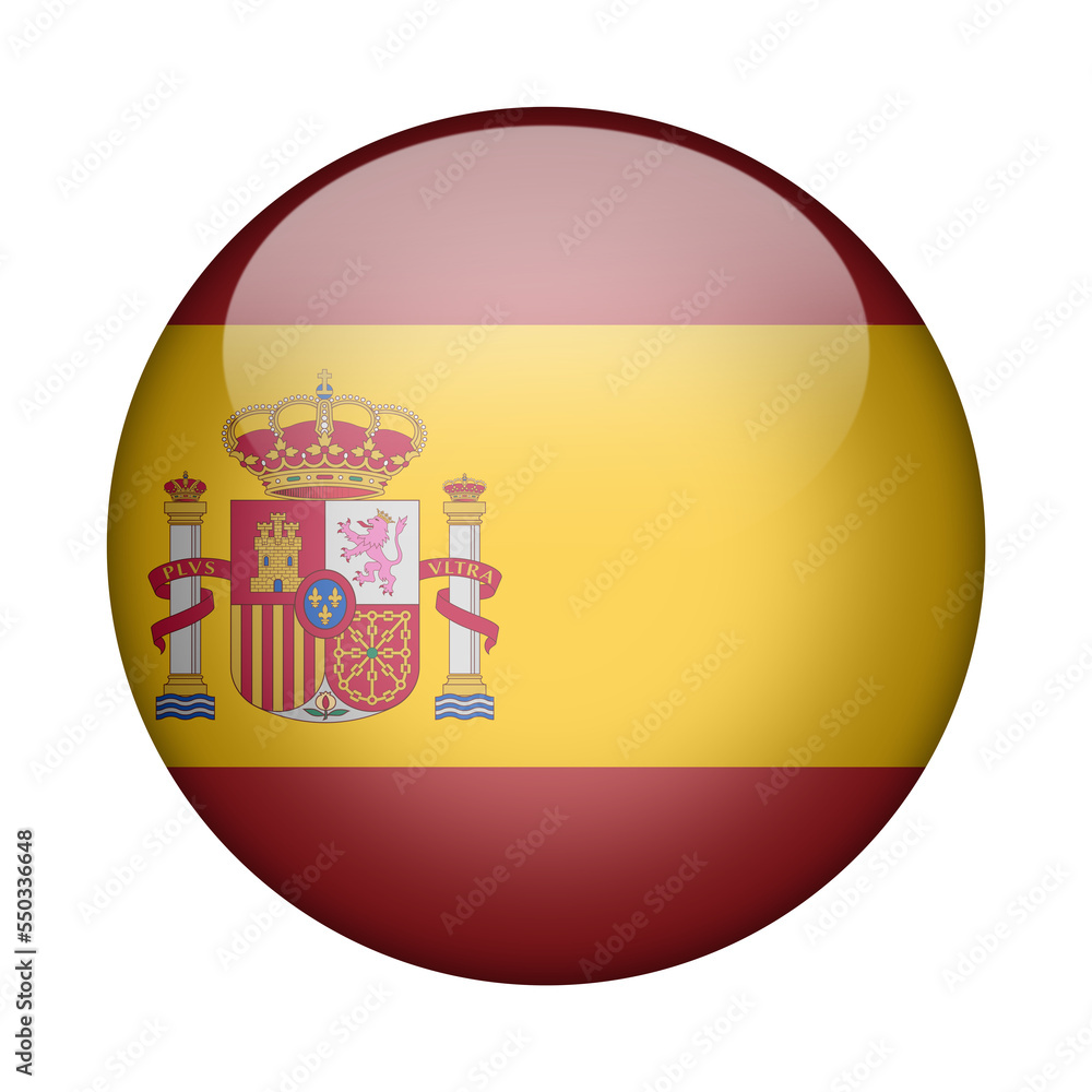 Obraz premium world cup Spain icon flag