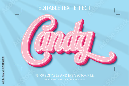 Editable Candy Text Effect
