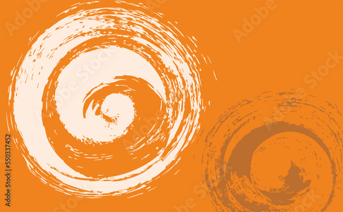 オレンジベースの渦