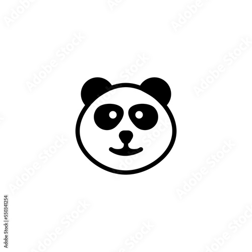 Fototapeta Naklejka Na Ścianę i Meble -  panda vector face illustration logo