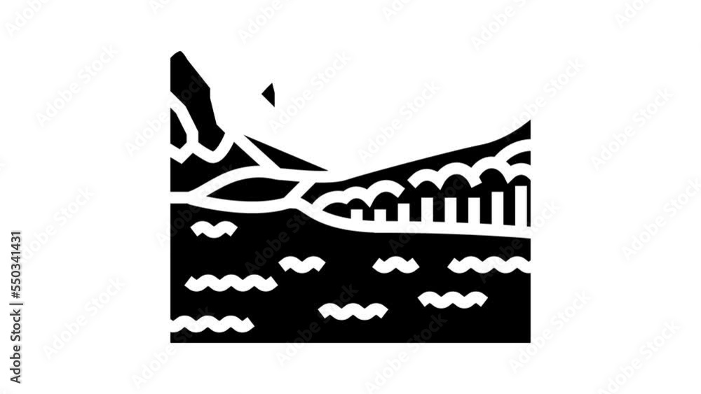 banff national park glyph icon animation banff national park glyph icon animation