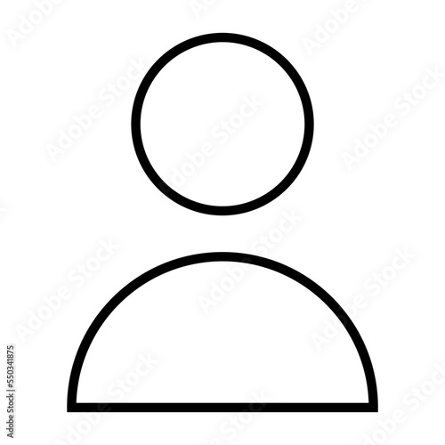 Avatar icon vector. User illustration sign account symbol. Personal Area logo.