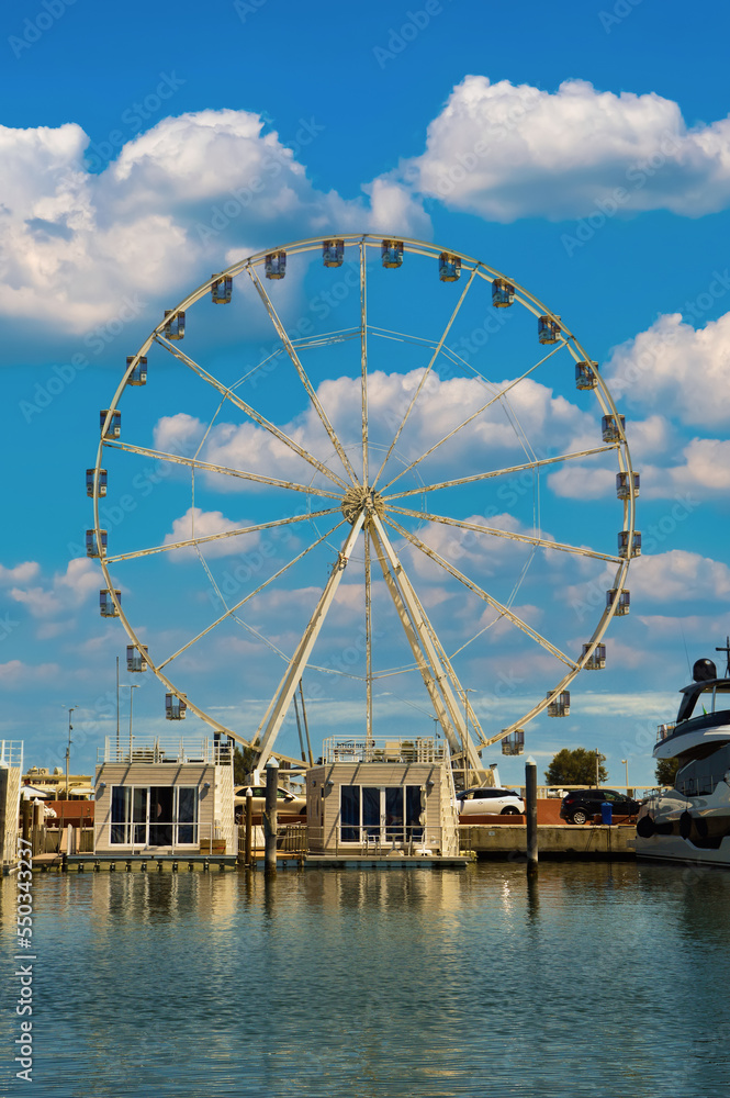 Ferris wheel in Rimini port