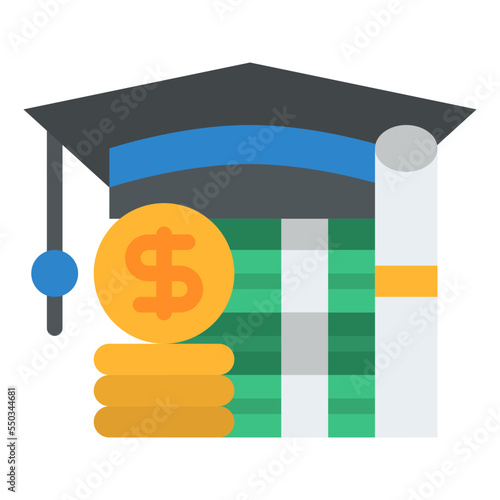 education fee fee payment school icon