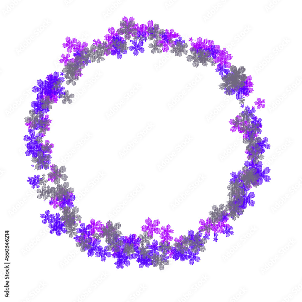 purple flower frame