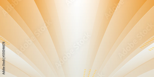 Abstract dynamic fluid overlap textured orange background. vector illustration